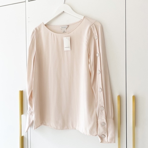 𝅺BNWT Women’s club Monaco pale pink blouse - Picture 2 of 7